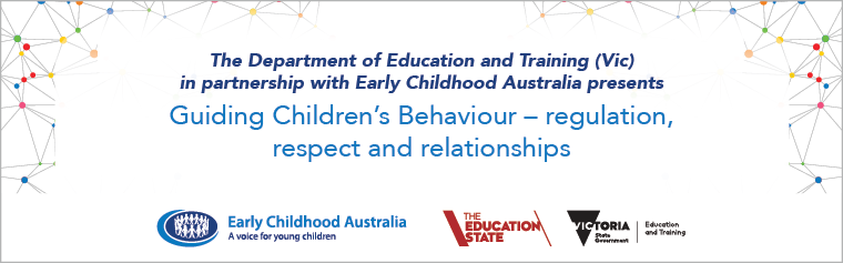 Event banner: Guiding Children’s Behaviour – regulation, respect and relationships