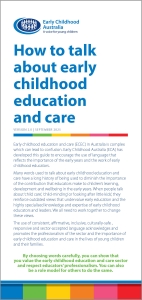 How to talk about ECEC