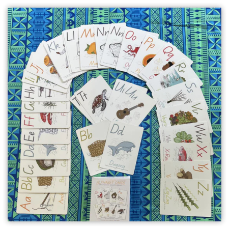 Torres Strait Islander 3-in-1 Flash Cards - Alphabet