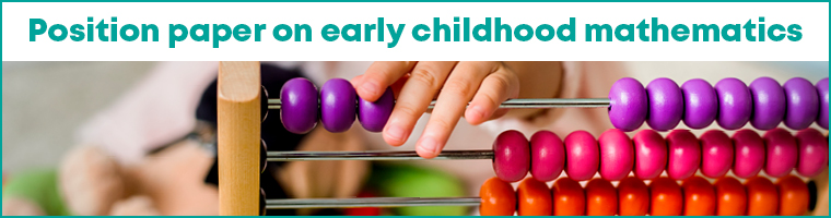 Position paper on early childhood mathematics
