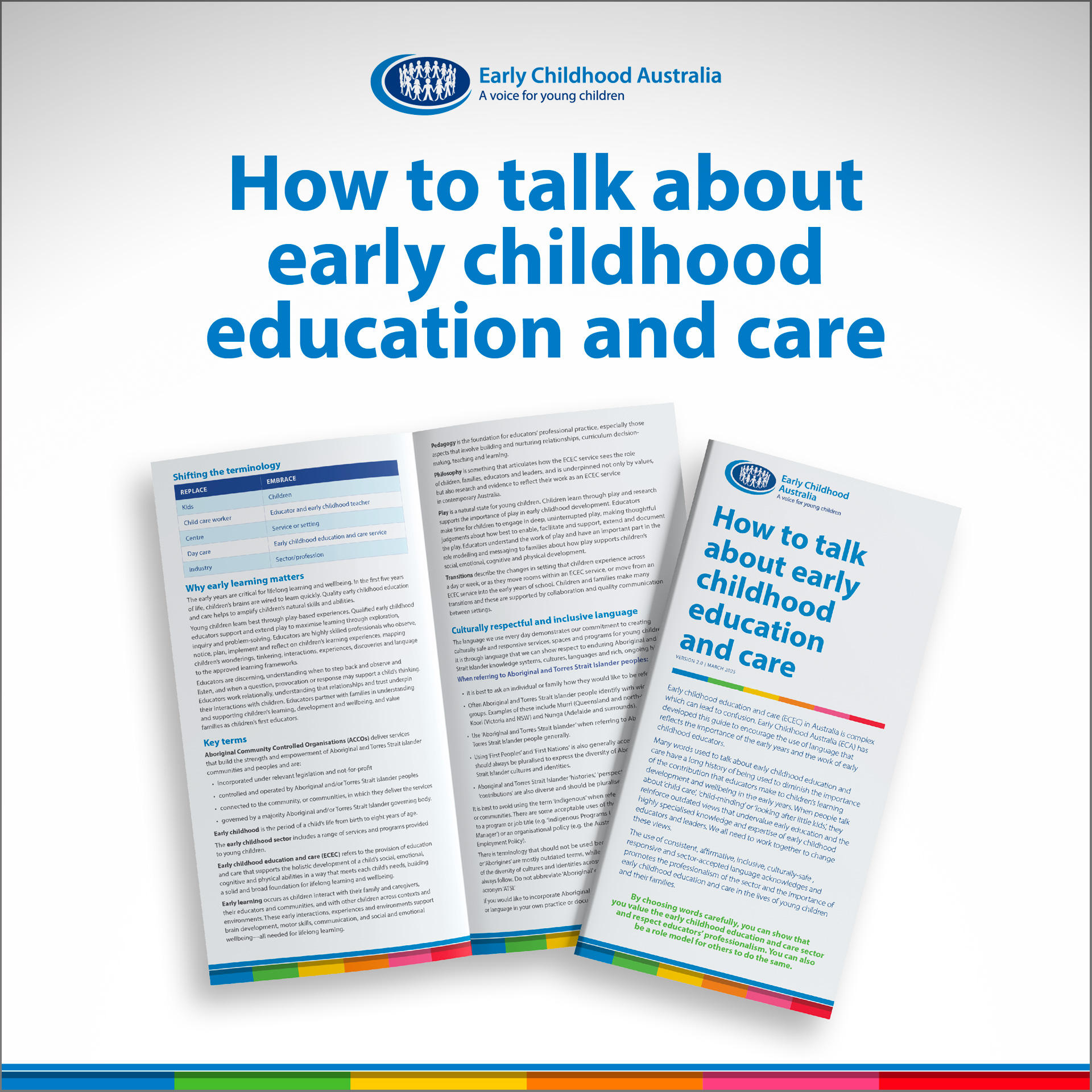 How to talk about ECEC